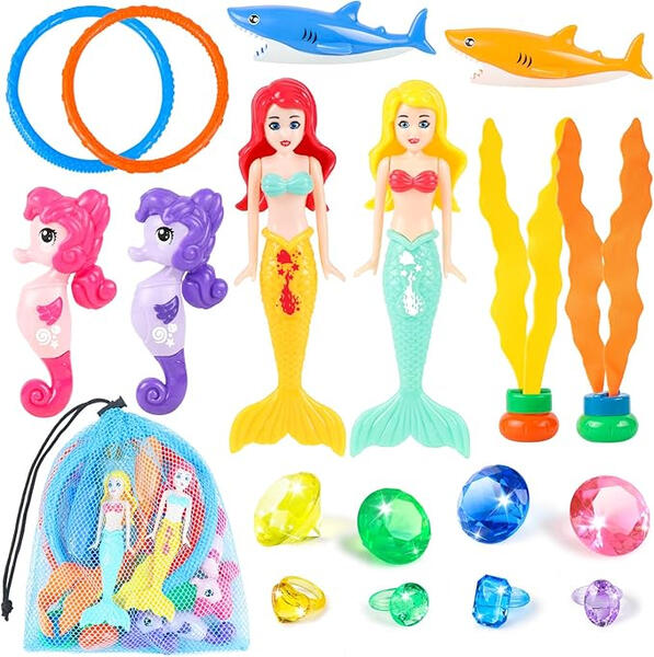 These are fun to throw in the pool and then swim down to find. I like going all the way to the bottom and looking for the shiny colors under the water, it’s like a treasure hunt! The teal water makes them sparkle and it’s really cool to see how many I can